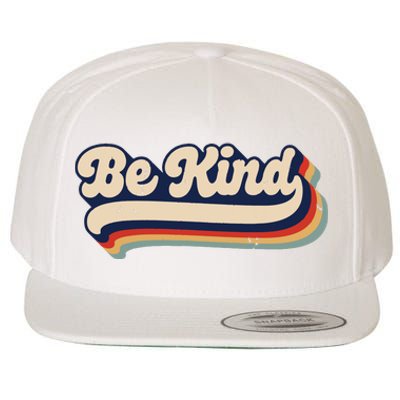 Be Kind Women Positive Inspirational Kindness Retro Vintage Wool Snapback Cap