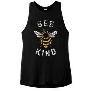 Be Kind Women Inspirational Kindness Cute Funny Bee Graphic Ladies PosiCharge Tri-Blend Wicking Tank