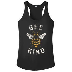 Be Kind Women Inspirational Kindness Cute Funny Bee Graphic Ladies PosiCharge Competitor Racerback Tank