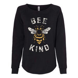 Be Kind Women Inspirational Kindness Cute Funny Bee Graphic Womens California Wash Sweatshirt