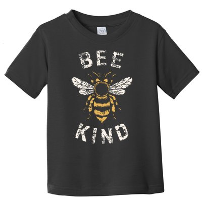 Be Kind Women Inspirational Kindness Cute Funny Bee Graphic Toddler T-Shirt