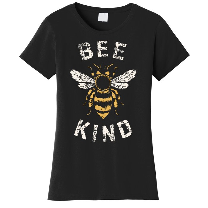 Be Kind Women Inspirational Kindness Cute Funny Bee Graphic Women's T-Shirt