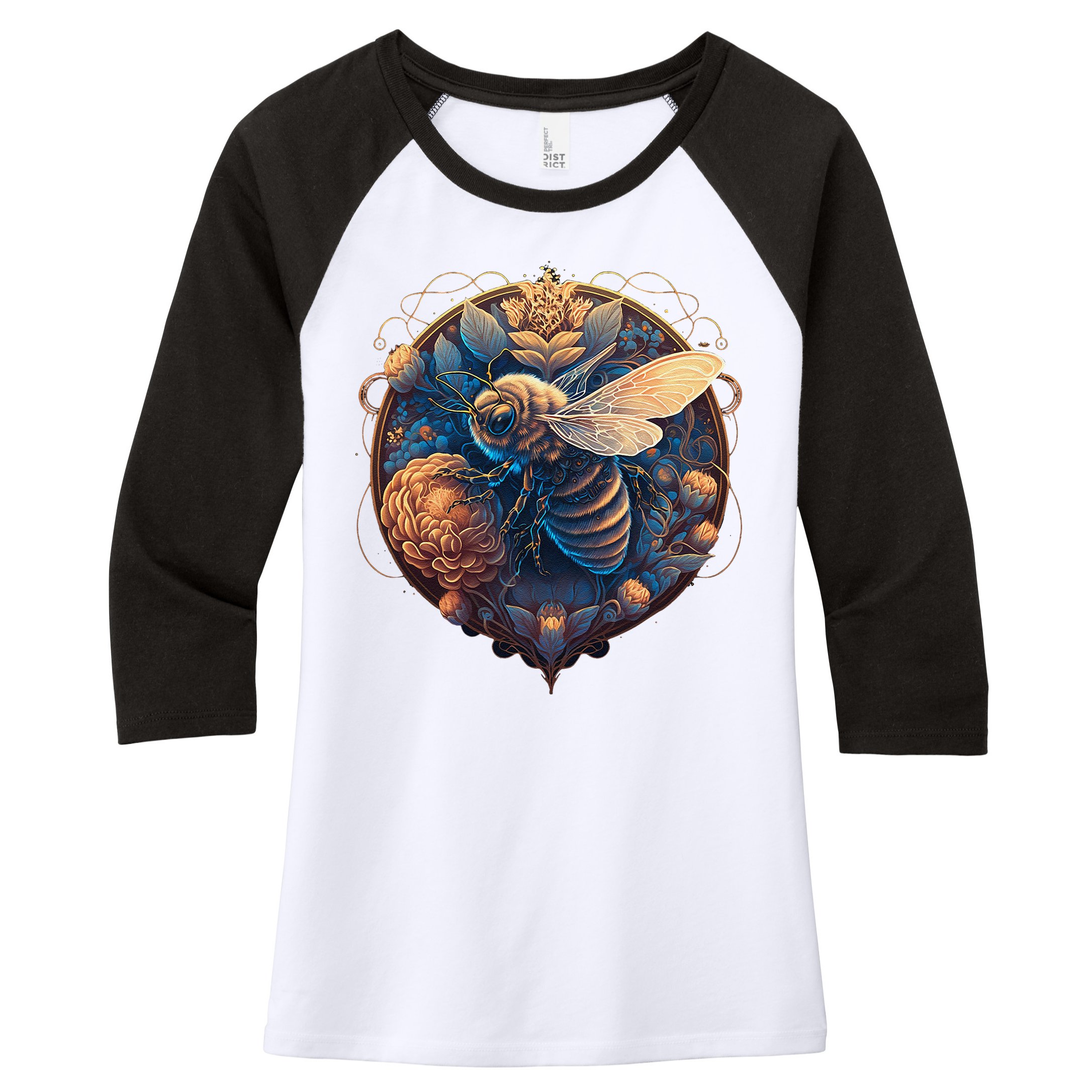 Bee kind Whisperer Beekeeper Honey Save The Bees Cute  Women's Tri-Blend 3/4-Sleeve Raglan Shirt