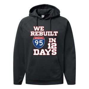 Ben Kamens We Rebuilt Interstate 95 In 12 Days Performance Fleece Hoodie