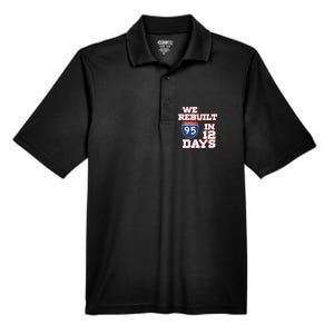 Ben Kamens We Rebuilt Interstate 95 In 12 Days Men's Origin Performance Pique Polo