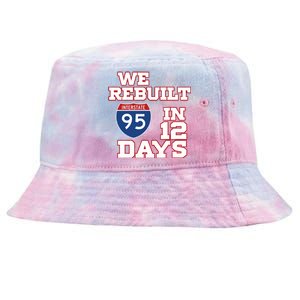 Ben Kamens We Rebuilt Interstate 95 In 12 Days Tie-Dyed Bucket Hat