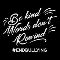 Be Kind Words Dont Rewind Orange Anti Bullying Unity Day Hoodie