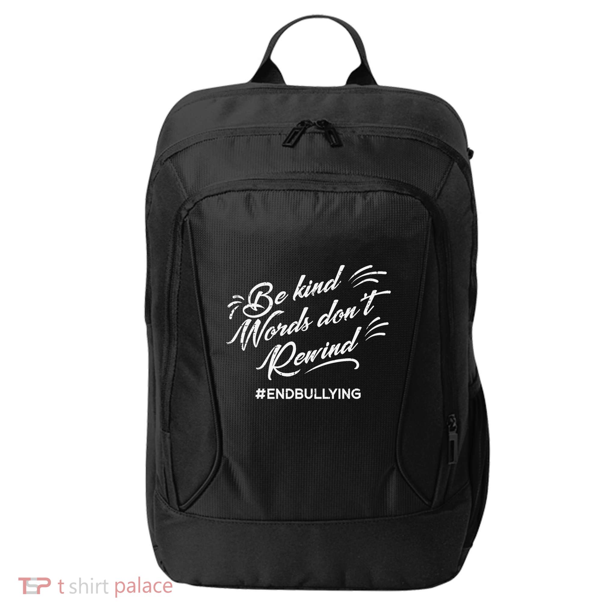 Be Kind Words Dont Rewind Orange Anti Bullying Unity Day City Backpack
