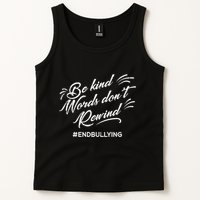 Be Kind Words Dont Rewind Orange Anti Bullying Unity Day Tank Top
