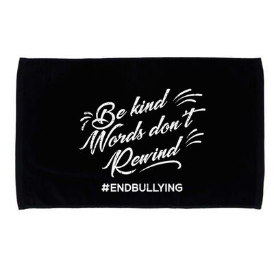 Be Kind Words Dont Rewind Orange Anti Bullying Unity Day Microfiber Hand Towel