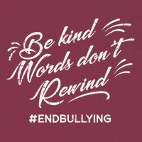 Be Kind Words Dont Rewind Orange Anti Bullying Unity Day 16oz Travel Tumbler