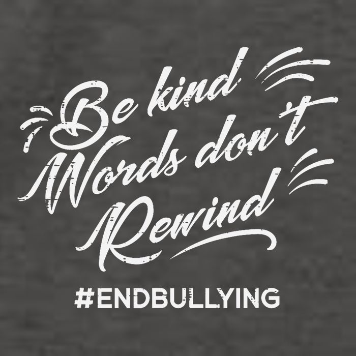 Be Kind Words Dont Rewind Orange Anti Bullying Unity Day Vector Backpack
