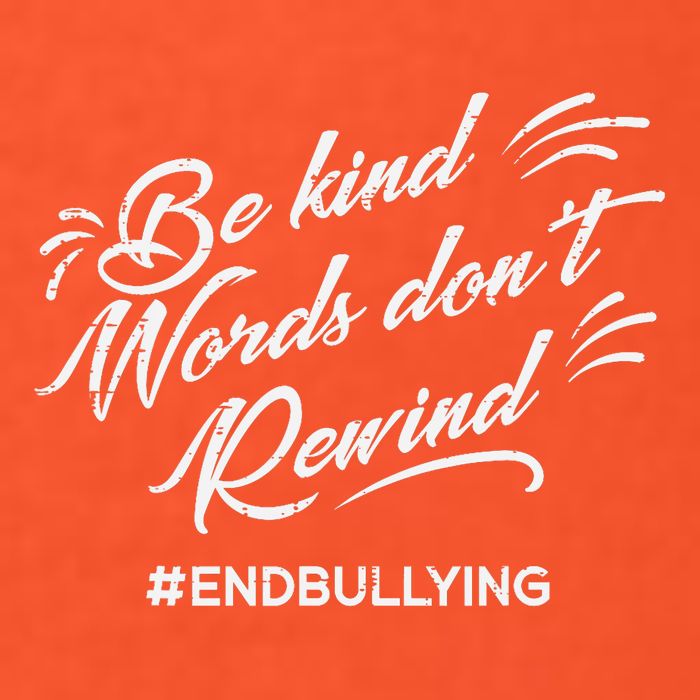 Be Kind Words Dont Rewind Orange Anti Bullying Unity Day 15oz Campfire Ceramic Mug