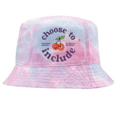 Be Kind Women Positive Inspirational Kindness Retro Vintage Tie-Dyed Bucket Hat