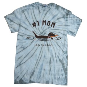 Black Lab 1 Mom Labrador Retriever Owner Mother's Day Tie-Dye T-Shirt