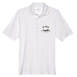 Black Lab 1 Mom Labrador Retriever Owner Mother's Day Men's Origin Performance Pique Polo