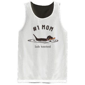 Black Lab 1 Mom Labrador Retriever Owner Mother's Day Mesh Reversible Basketball Jersey Tank