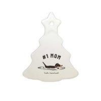 Black Lab 1 Mom Labrador Retriever Owner Mother's Day Ceramic Tree Ornament