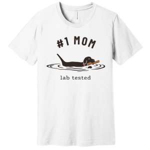 Black Lab 1 Mom Labrador Retriever Owner Mother's Day Premium T-Shirt