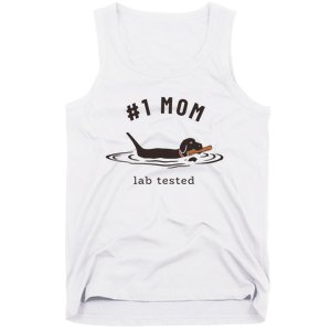 Black Lab 1 Mom Labrador Retriever Owner Mother's Day Tank Top