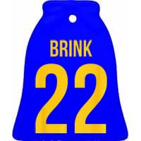 Brink La 22 Shirsey Los Angeles Basketball Ceramic Bell Ornament