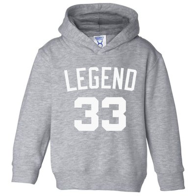Boston Legend 33 Toddler Hoodie