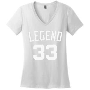 Boston Legend 33 Women's V-Neck T-Shirt