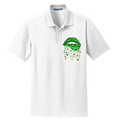 Biting Lips 420 Weed Cannabis Marijuana Stoner Gift Dry Zone Grid Polo