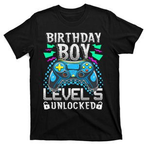 Birthday Level 5 Unlocked Gamer 5th Birthday Gift T-Shirt