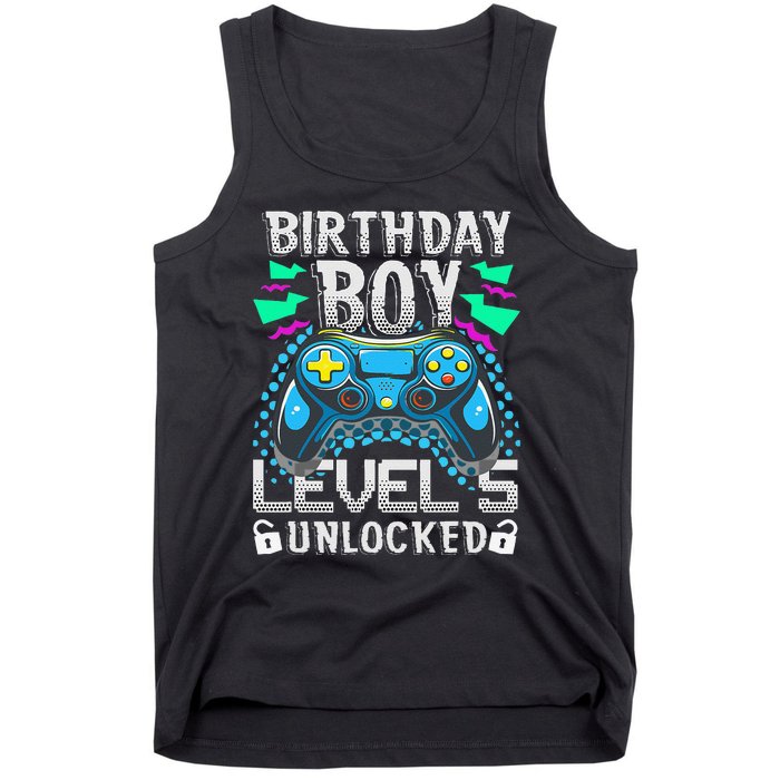 Birthday Level 5 Unlocked Gamer 5th Birthday Gift Tank Top