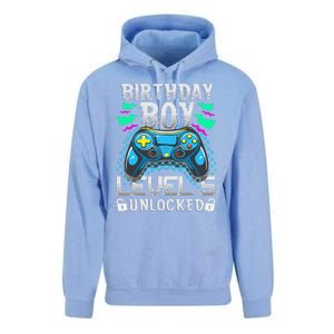 Birthday Level 5 Unlocked Gamer 5th Birthday Gift Unisex Surf Hoodie