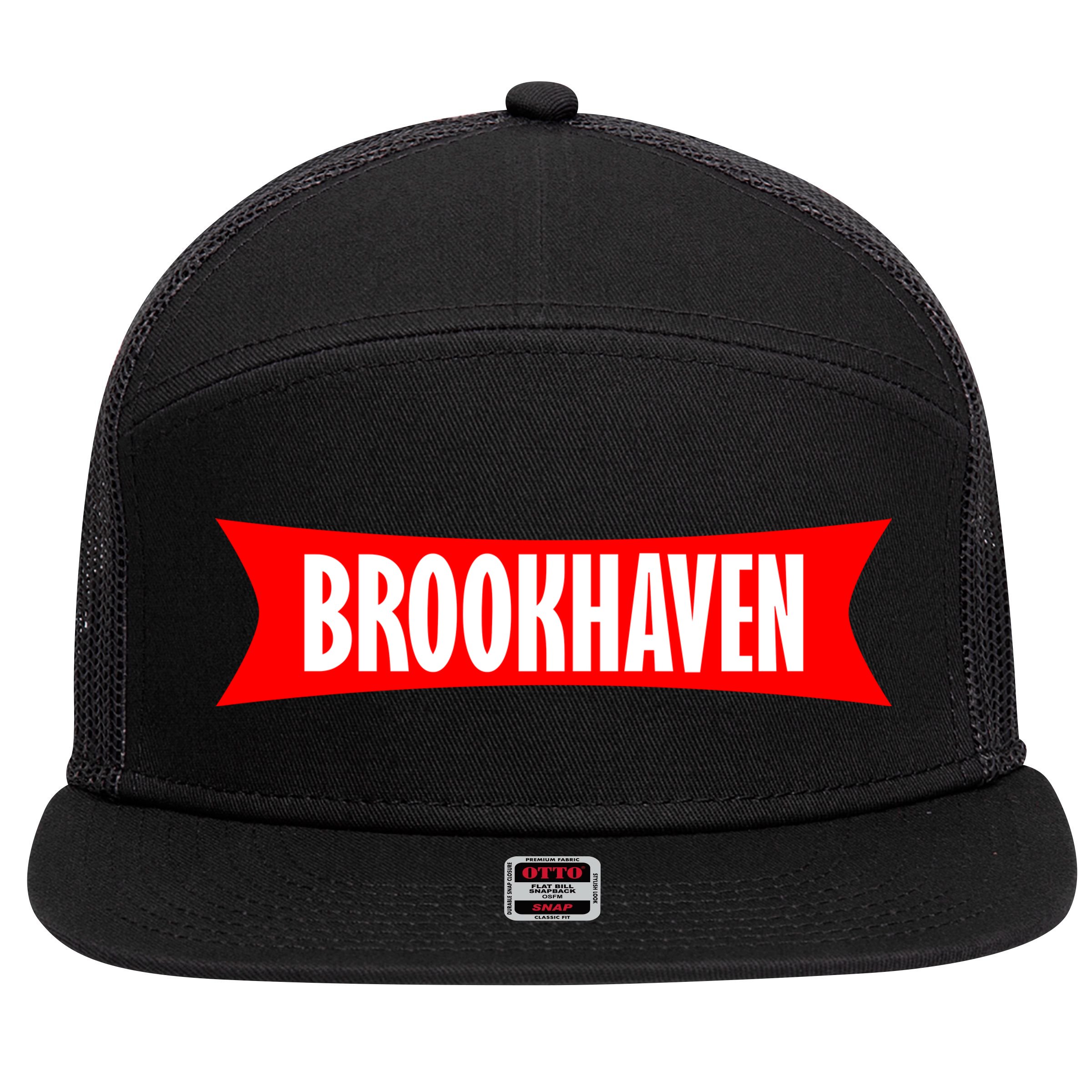 Brookhaven Logo 7 Panel Mesh Trucker Snapback Hat
