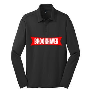 Brookhaven Logo Silk Touch Performance Long Sleeve Polo