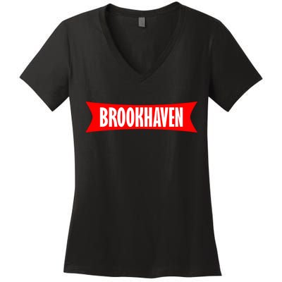 Brookhaven Logo Women's V-Neck T-Shirt