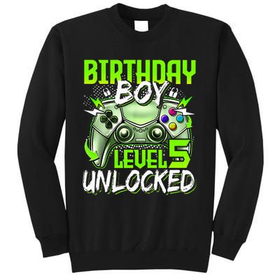 Birthday Level 5 Unlocked Video Gamer Birthday Tall Sweatshirt