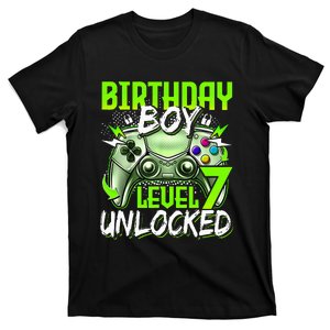 Birthday Level 7 Unlocked Video Gamer Birthday T-Shirt