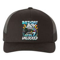 Birthday Level 7 Unlocked Video Game Birthday Party Yupoong Adult 5-Panel Trucker Hat