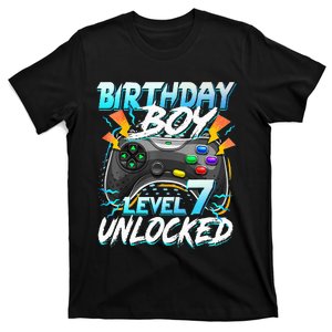 Birthday Level 7 Unlocked Video Game Birthday Party T-Shirt