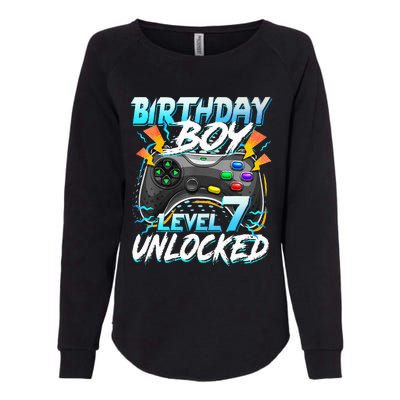 Birthday Level 7 Unlocked Video Game Birthday Party Womens California Wash Sweatshirt