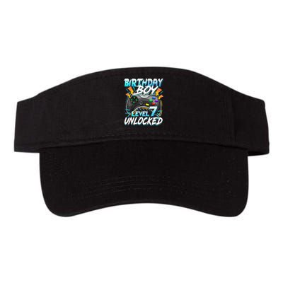 Birthday Level 7 Unlocked Video Game Birthday Party Valucap Bio-Washed Visor