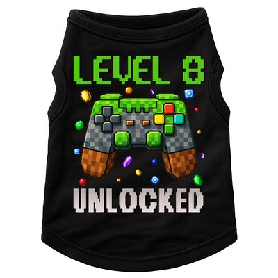 Birthday Level 8 Unlocked 8th Birthday Game Pixel Gift Doggie Tank