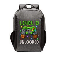 Birthday Level 8 Unlocked 8th Birthday Game Pixel Gift Vector Backpack