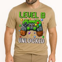 Birthday Level 8 Unlocked 8th Birthday Game Pixel Gift Cooling Performance Crew T-Shirt