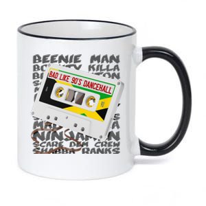 Bad Like 90s Dancehall Old School Reggae Music Jamaica 11oz Black Color Changing Mug