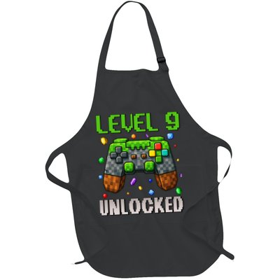 Birthday Level 9 Unlocked 9th Birthday Game Pixel Gift Apron