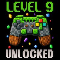 Birthday Level 9 Unlocked 9th Birthday Game Pixel Gift Impact Tech Backpack