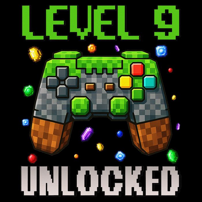 Birthday Level 9 Unlocked 9th Birthday Game Pixel Gift Impact Tech Backpack