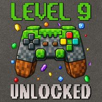 Birthday Level 9 Unlocked 9th Birthday Game Pixel Gift Cotton Canvas Backpack