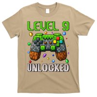 Birthday Level 9 Unlocked 9th Birthday Game Pixel Gift T-Shirt