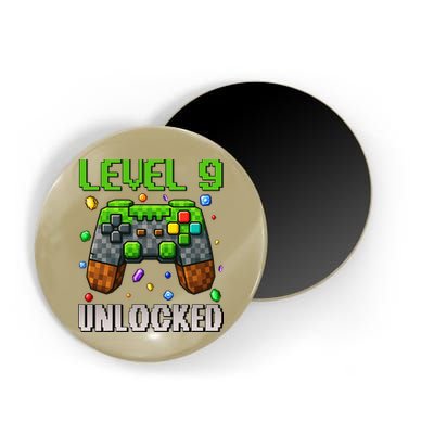 Birthday Level 9 Unlocked 9th Birthday Game Pixel Gift Magnet